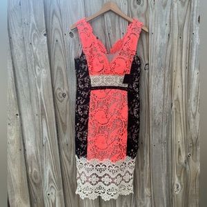 NWT- Nanette Lepore- Lace Sheath Dress